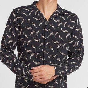 NWT Express Slim Floral Rayon Shirt